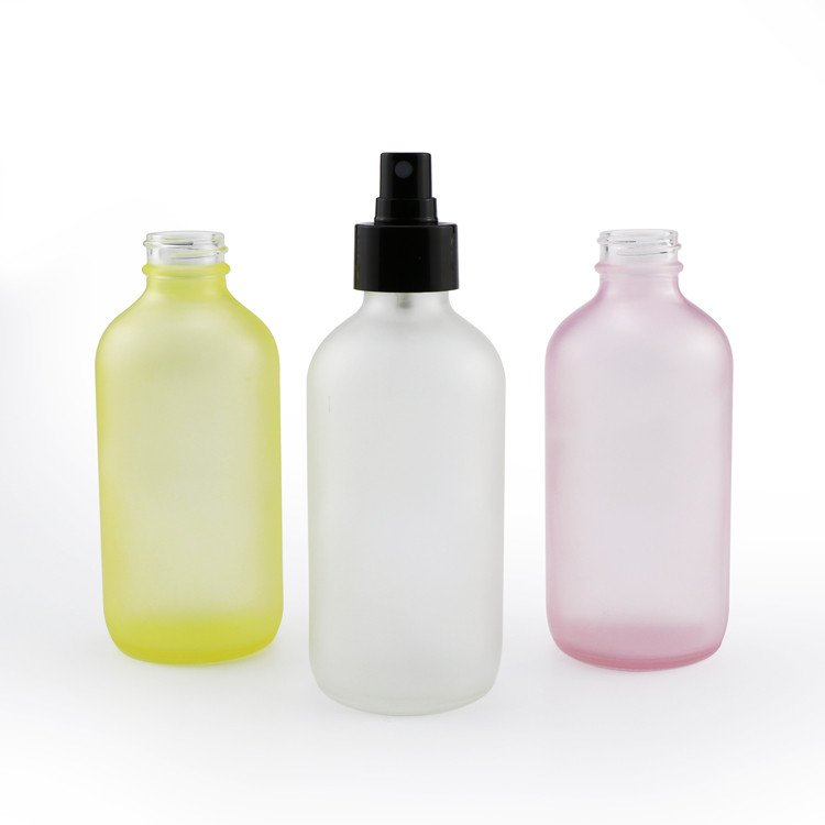 Cosmetic skincare packaging30g 50g 30ml  60ml 100ml 120ml frosted glass bottle frosted glass lotion pump bottle