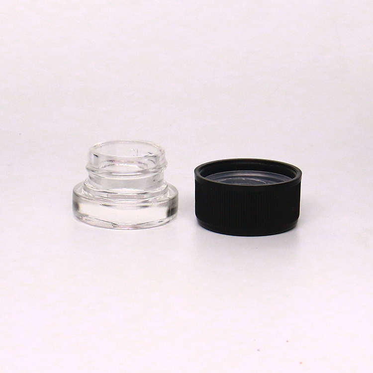 Cosmetics Container Mini Sample Testing Glass Eye Cream Jar With Child Resistant Lid