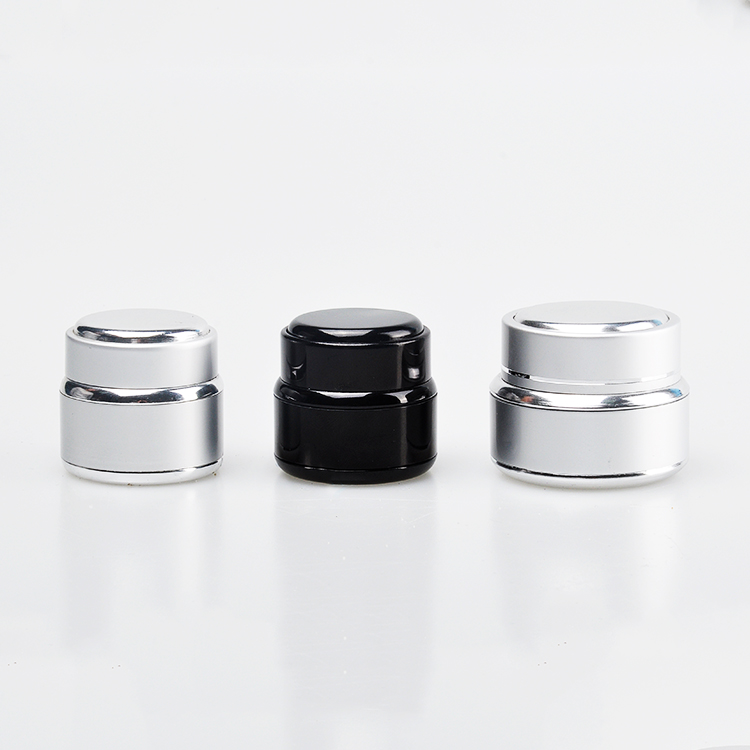 Cosmetics Skin Cream Bottle 100g Frosted Glass Cream Jar with Plastic Cap
