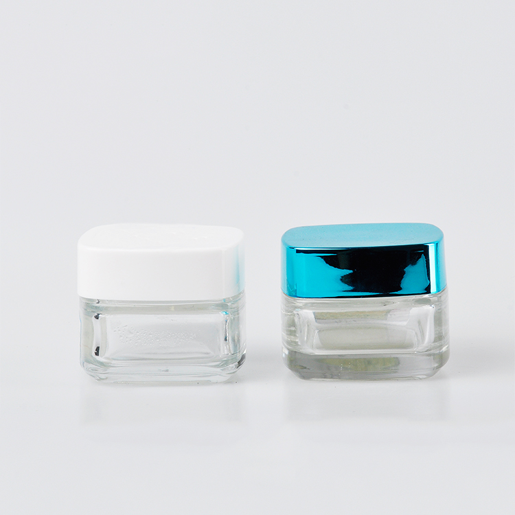 Cosmetics Skin Cream Bottle 100g Frosted Glass Cream Jar with Plastic Cap