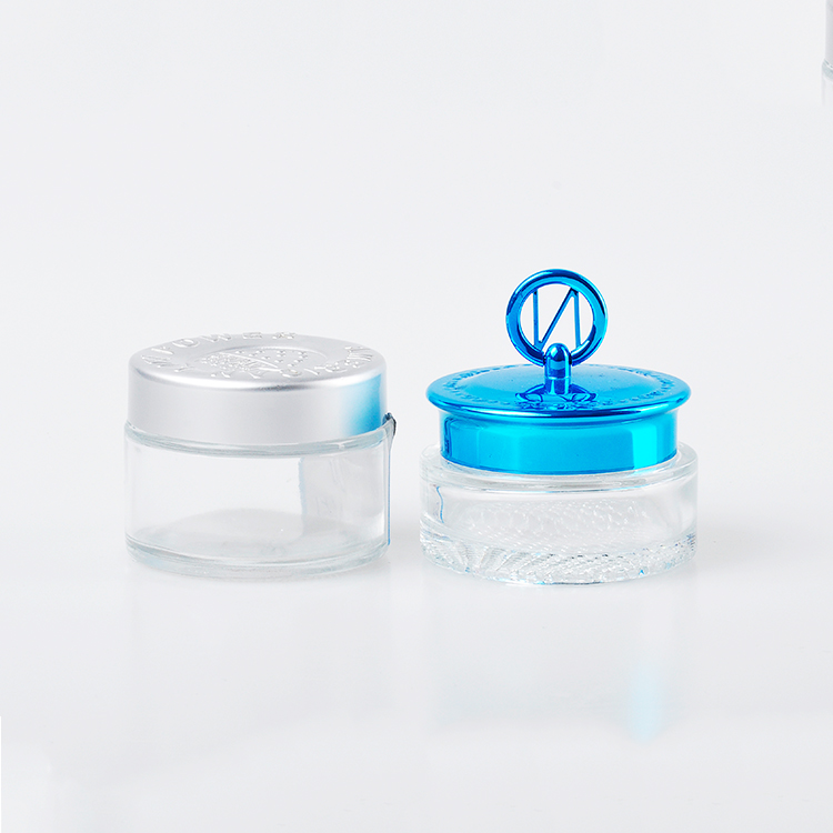 Cosmetics Skin Cream Bottle 100g Frosted Glass Cream Jar with Plastic Cap