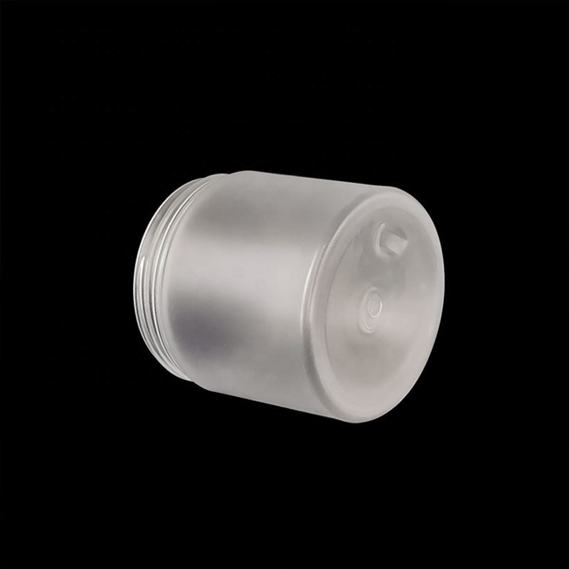 Cosmetics Storage Container 100ml 120ml 200ml 250ml 300ml Empty Round Frosted clear PET plastic Jar with gold sliver screw cap