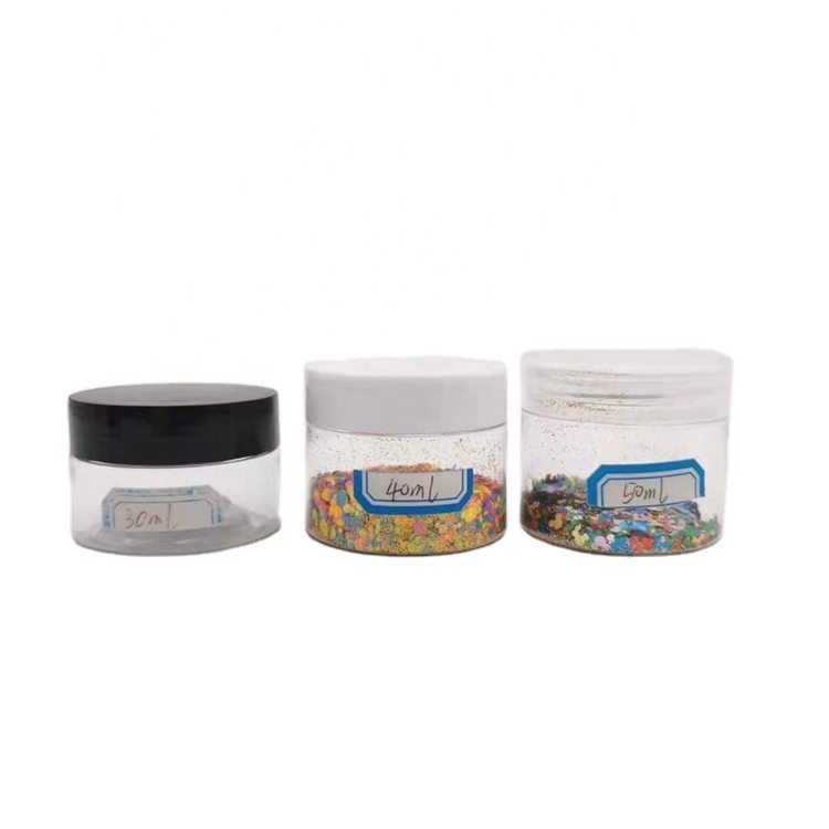 Cosmetics Storage Container 250g 300g 250ml 300ml Frosted clear PET plastic Jar with plastic screw cap
