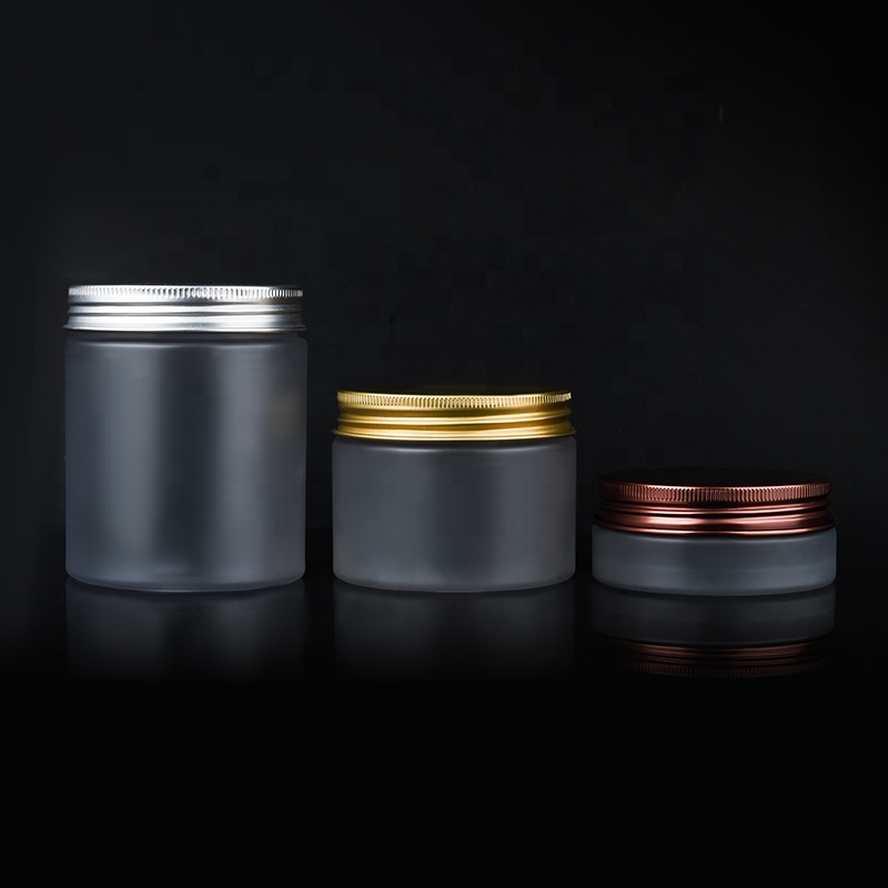 Cosmetics Storage Container 250g 300g 250ml 300ml Frosted clear PET plastic Jar with plastic screw cap