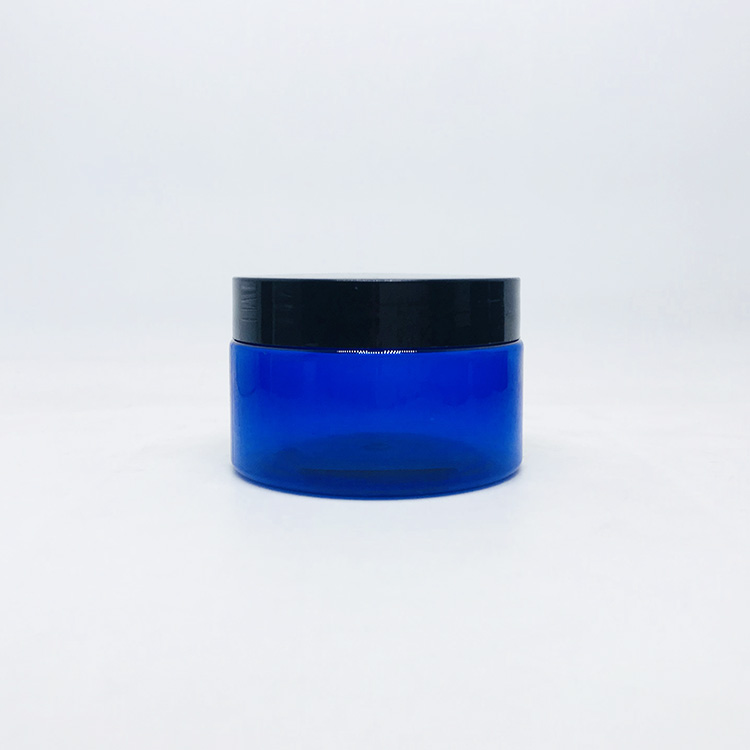 Cosmetics Storage Container 250g 300g 250ml 300ml Frosted clear PET plastic Jar with plastic screw cap