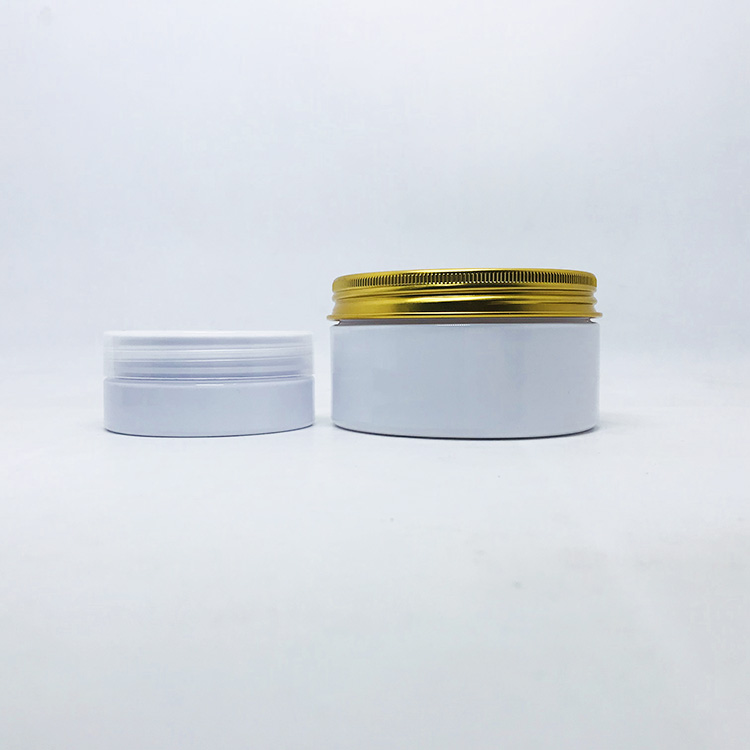 Cosmetics Storage Container 250g 300g 250ml 300ml Frosted clear PET plastic Jar with plastic screw cap