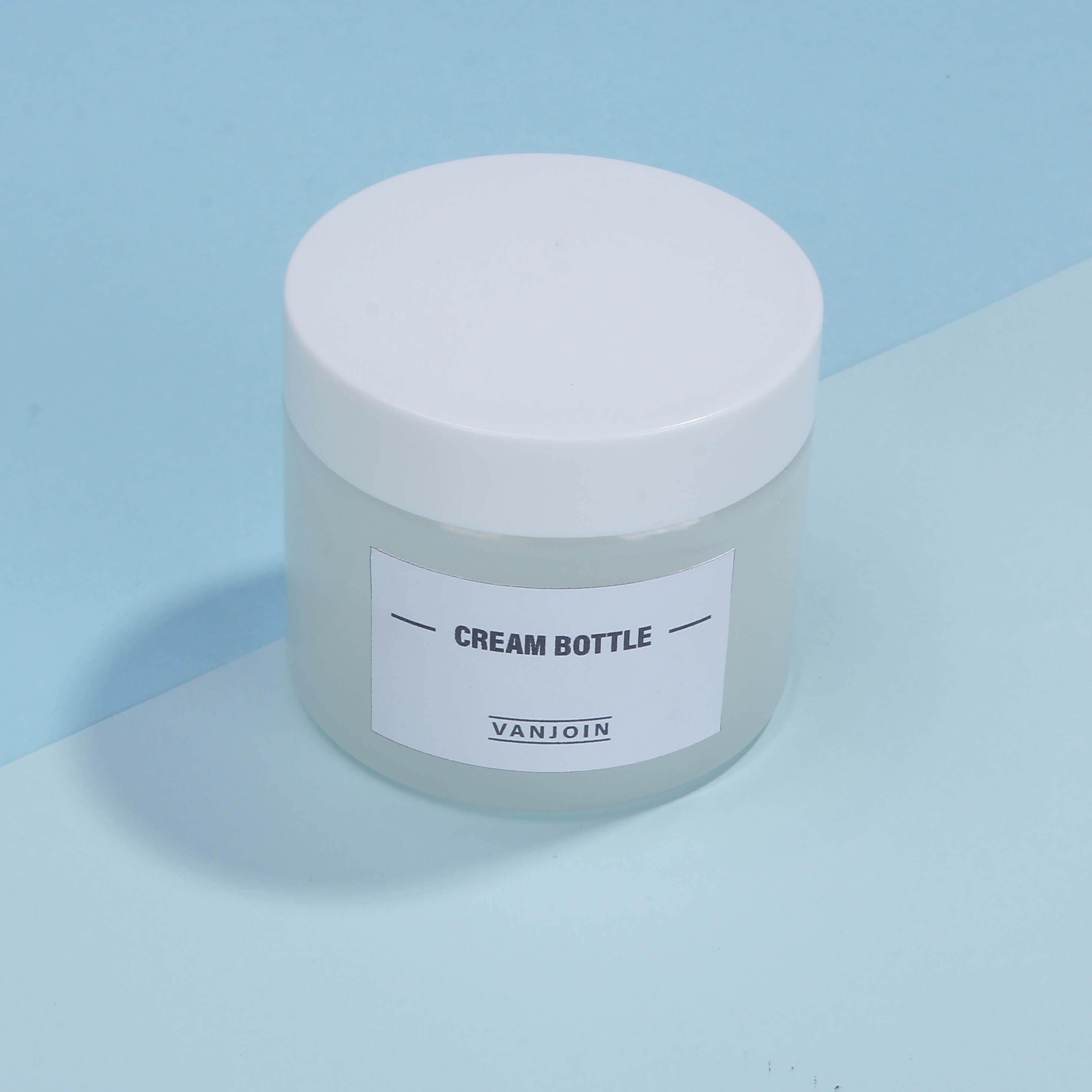 Cosmetics Storage Container 250g 300g 250ml 300ml Frosted clear PET plastic Jar with plastic screw cap