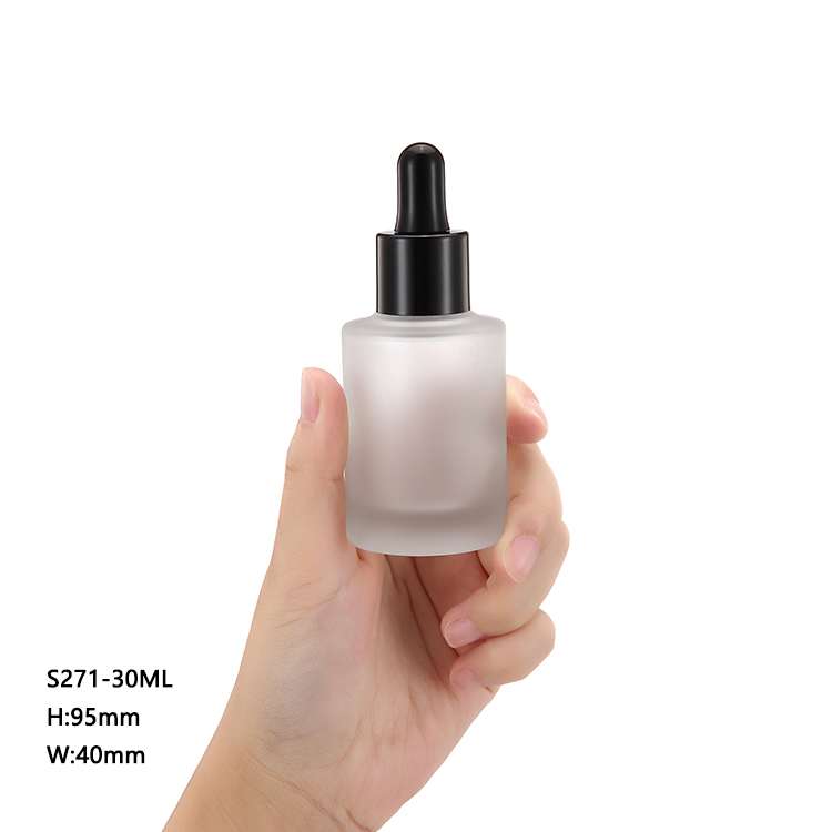 Cosmetics bottles Liquid Foundation serum Custom 15ml 30ml glass dropper bottle packaging