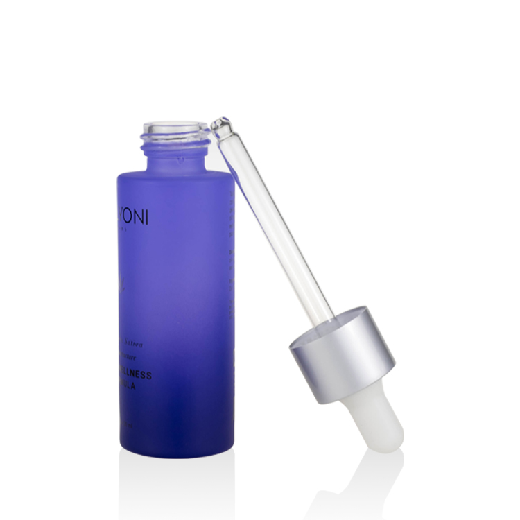 Cosmetics bottles and jars set 30ml 50ml glass dropper bottle 30g 50g 100g purple cream jar face