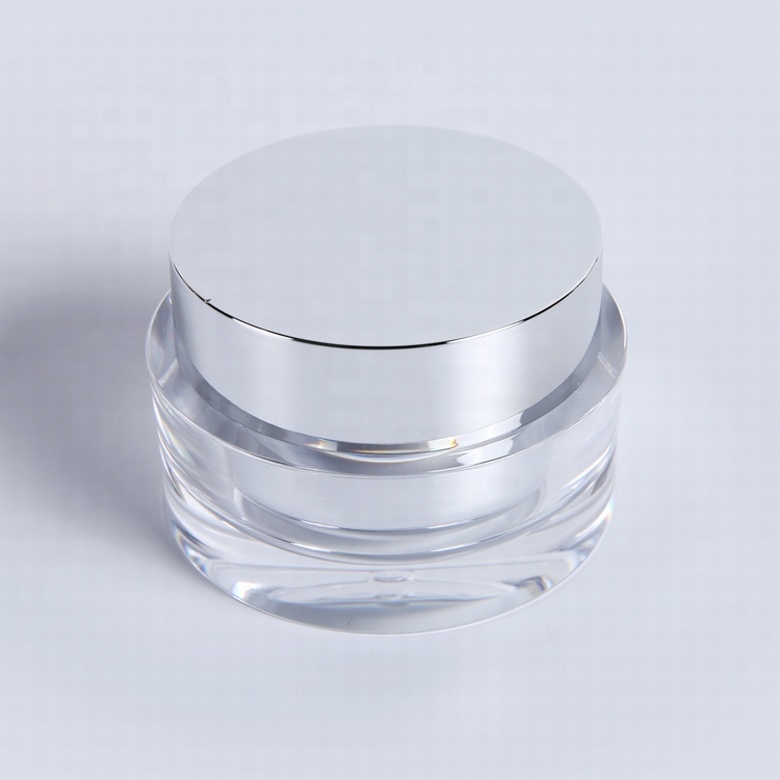 Cosmetics containers and packaging frosted transparent cosmetic cream 50g round acrylic jar