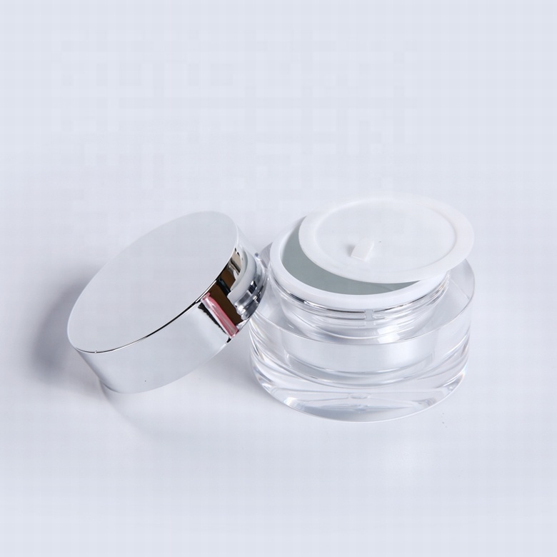 Cosmetics containers and packaging frosted transparent cosmetic cream 50g round acrylic jar
