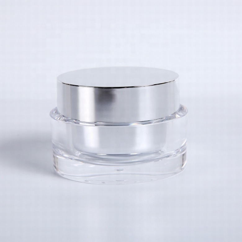 Cosmetics containers and packaging frosted transparent cosmetic cream 50g round acrylic jar