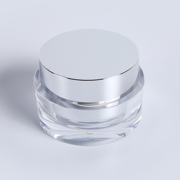 Cosmetics containers and packaging frosted transparent cosmetic cream 50g round acrylic jar