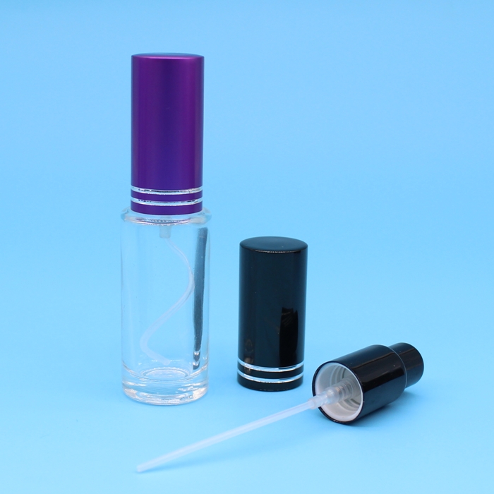 Cosmetics containers and packaging with glass bottle vial
