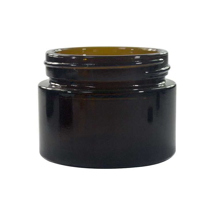 Cosmetics containers packaging 5g 10g 15g 30g 50g matte frosted black glass cream jar with black aluminum cap