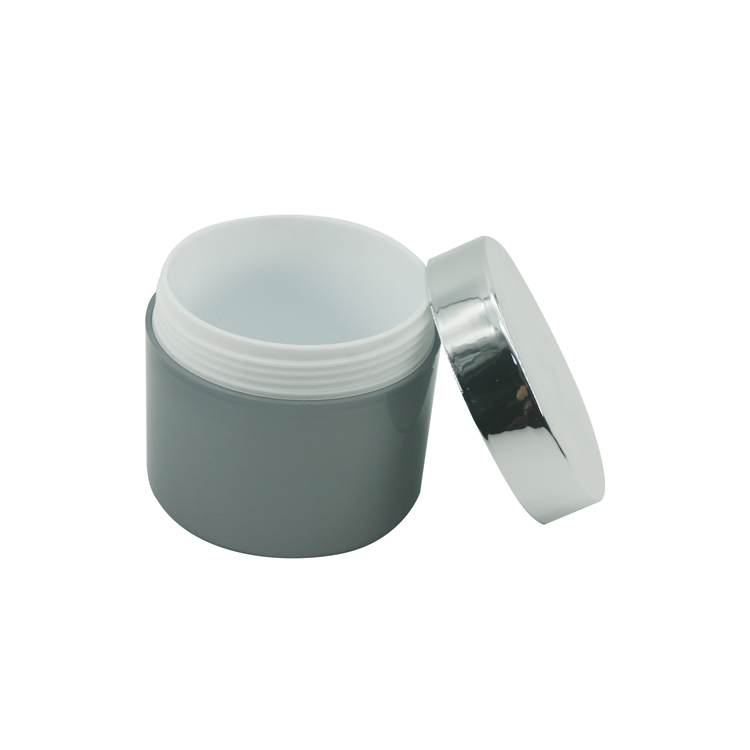 Cosmetics jar skin care containers and packaging empty jars with silver lid