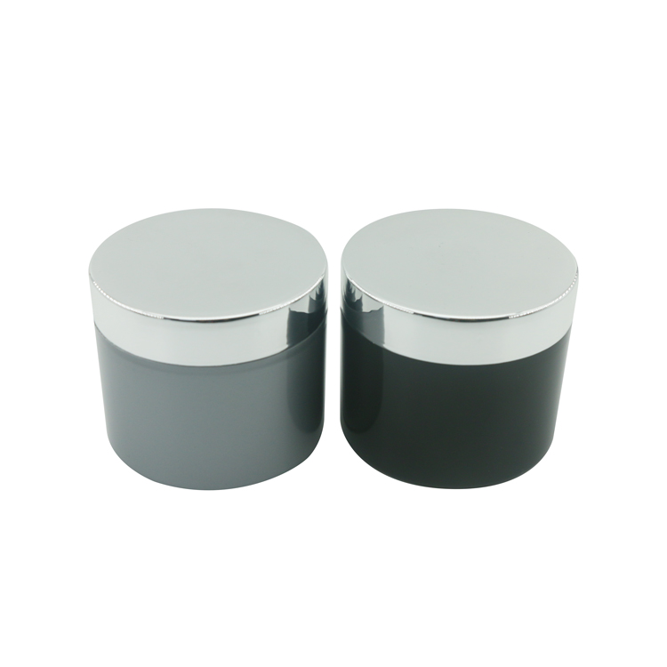 Cosmetics jar skin care containers and packaging empty jars with silver lid