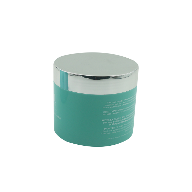 Cosmetics jar skin care containers and packaging empty jars with silver lid