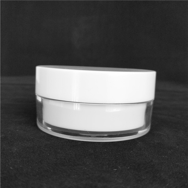 Cosmetics packaging empty 30g 50g 100g round double wall plastic PETG cosmetic jars