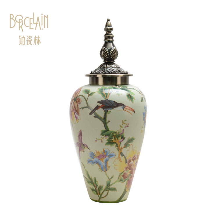 Cost price Chinese wholesale modern retro porcelain jar ceramic ginger jar for home decor
