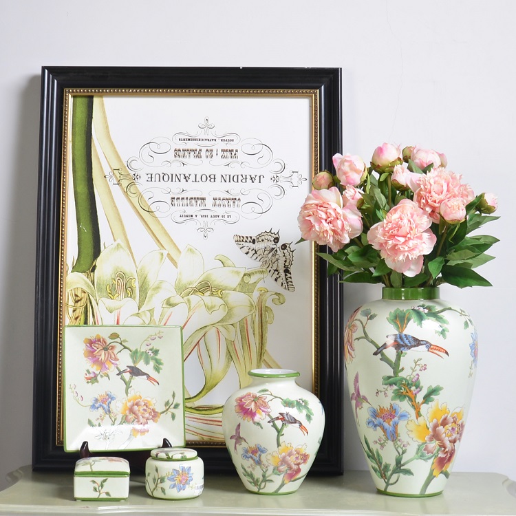 Cost price Chinese wholesale modern retro porcelain jar ceramic ginger jar for home decor