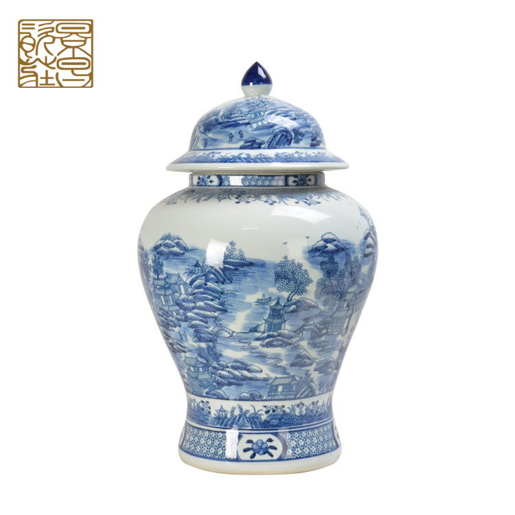 Cost price Chinese wholesale modern retro porcelain jar ceramic ginger jar for home decor
