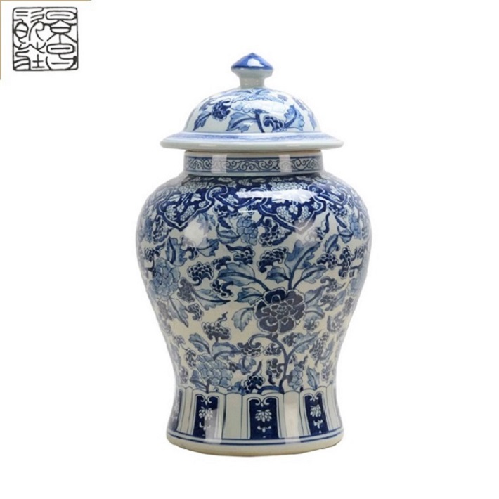 Cost price Chinese wholesale modern retro porcelain jar ceramic ginger jar for home decor