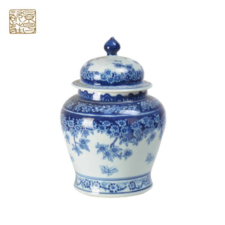 Cost price Chinese wholesale modern retro porcelain jar ceramic ginger jar for home decor