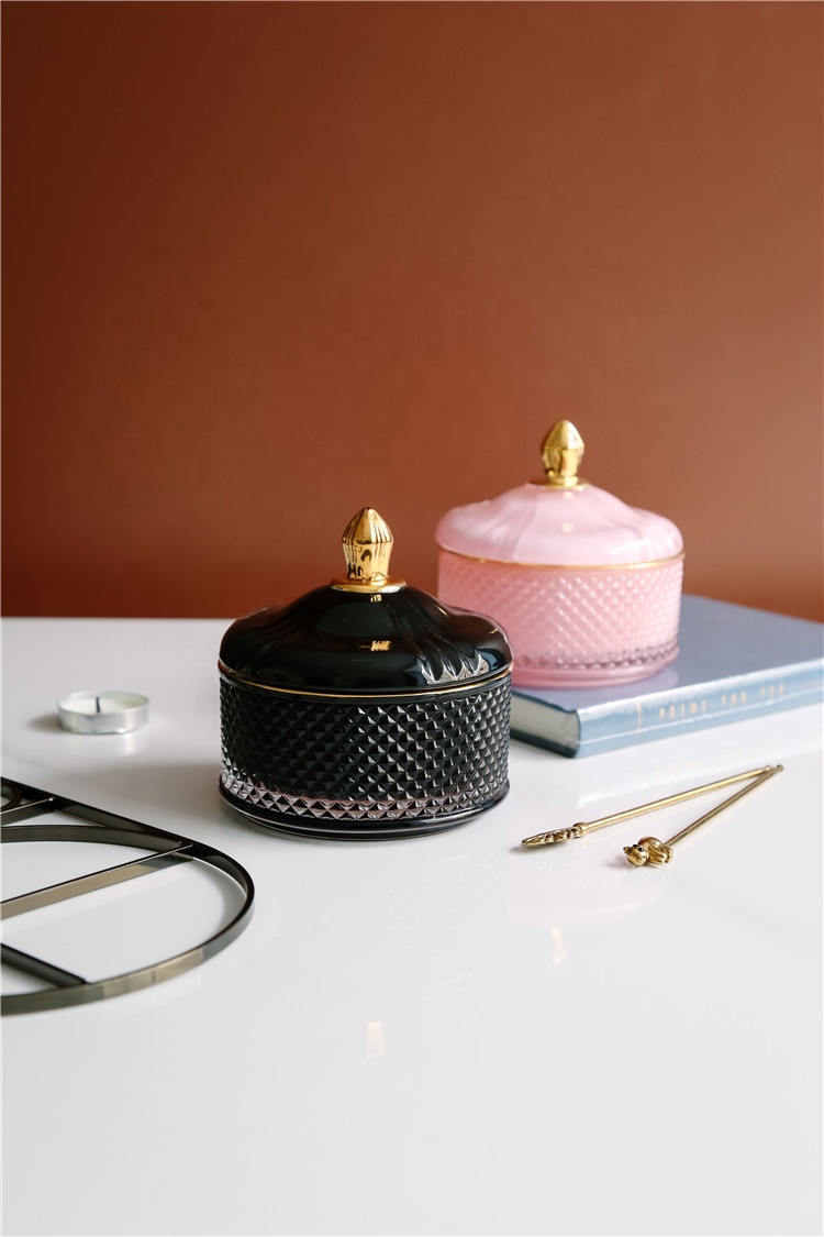 Cotton Swabs Container set of 1 Bathroom Organizer Rose Gold Holder Vanity Canister Jar