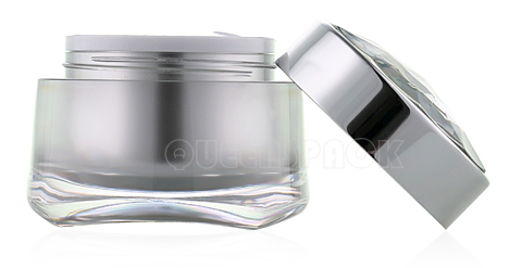 Craft Custom Elegant Empty Acrylic Cosmetics Containers Jar 50ml Cosmetic Jars
