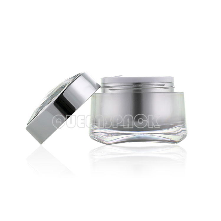 Craft Custom Elegant Empty Acrylic Cosmetics Containers Jar 50ml Cosmetic Jars