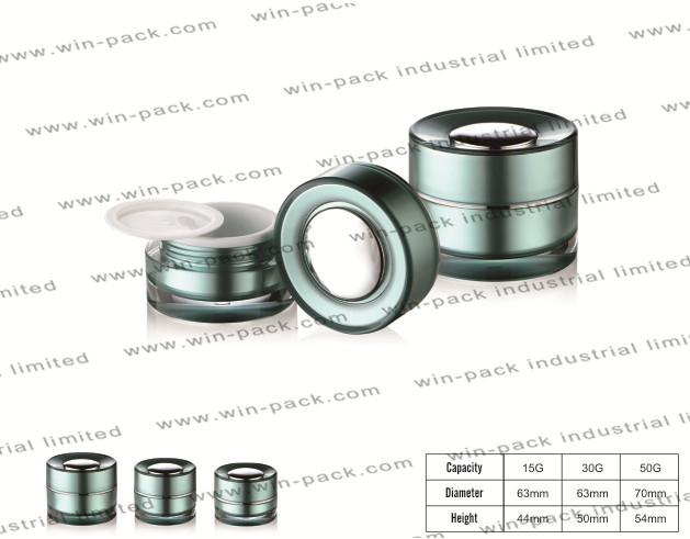 Cream Jar Acrylic Skin Care Cream 15g 30g 50g Plastic for Cosmetics Containers and Packaging
