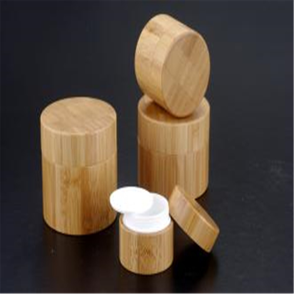 Cream Jar Bamboo Bottle Cosmetic Cream Bottles 10ml 15ml 20ml 30ml 50g 100g 150g 200g 250g Bamboo Series with Bamboo Cap Lid