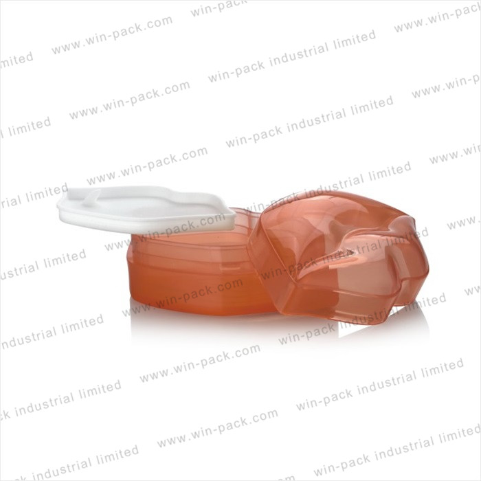 Cream Jar Orange Cute Special Lip Shape Acrylic Wholesale 110g Skin Care Cream Cosmetic