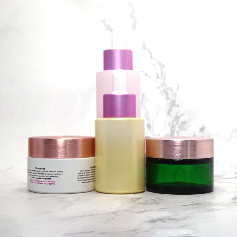 Cream Jars 100ml Cosmetic Jars 30g 100g Glass Empty Coloured Glass Skin Care Cream Aluminum
