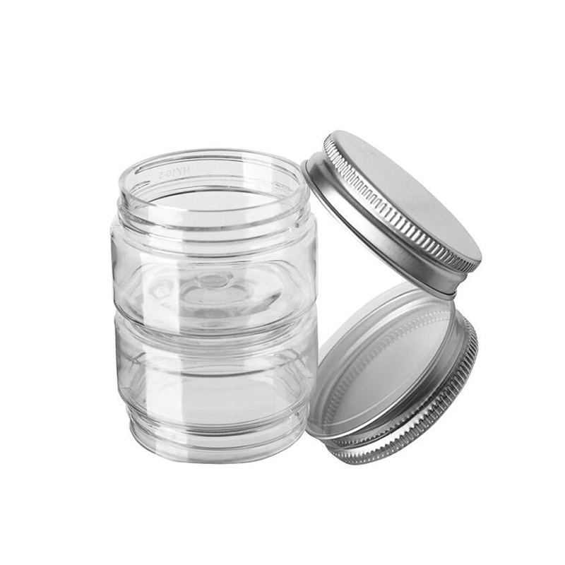 Cream Lotion Box Ointments Bottle aluminum cap Makeup Pot 200ml pet plastic skin cream Jar 150ml