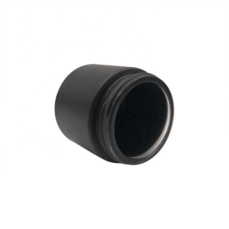 Cream container 5g 10g 15g 20g 30g 50g 100g matte black glass body butter jar for cosmetic Welllive