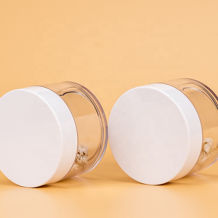 Cream container wall plastic jar 5 ml 10 ml 15 ml 30 ml 50 ml 100 ml 200 ml pet jar cosmetic jar with lid