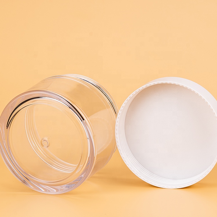 Cream container wall plastic jar 5 ml 10 ml 15 ml 30 ml 50 ml 100 ml 200 ml pet jar cosmetic jar with lid