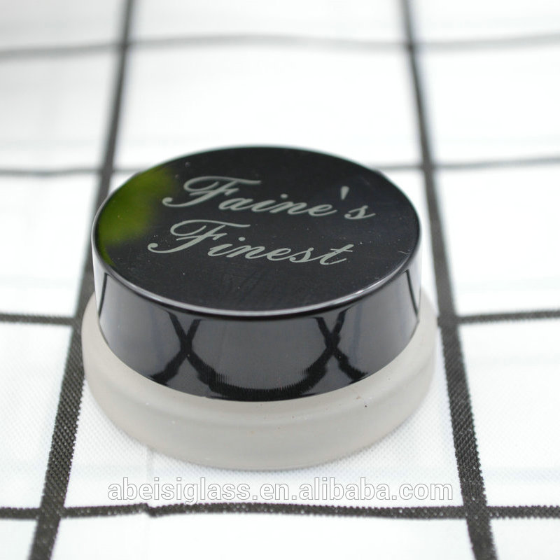 Cream glass jar 3g 5g 7g 10g with ABS cap