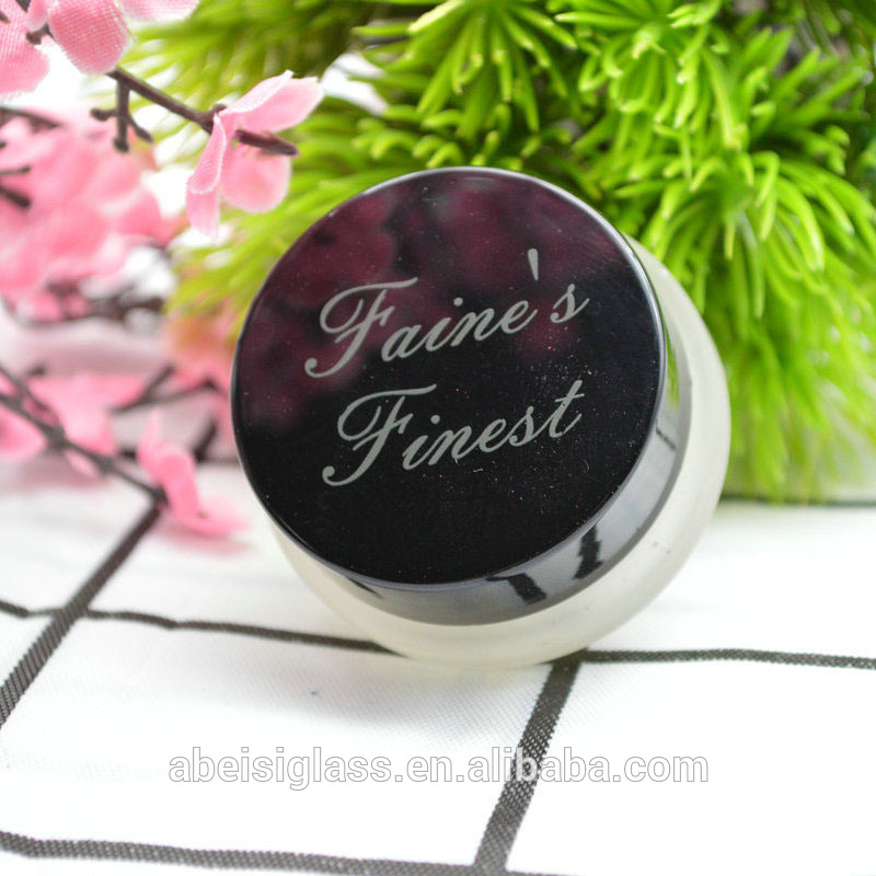 Cream glass jar 3g 5g 7g 10g with ABS cap