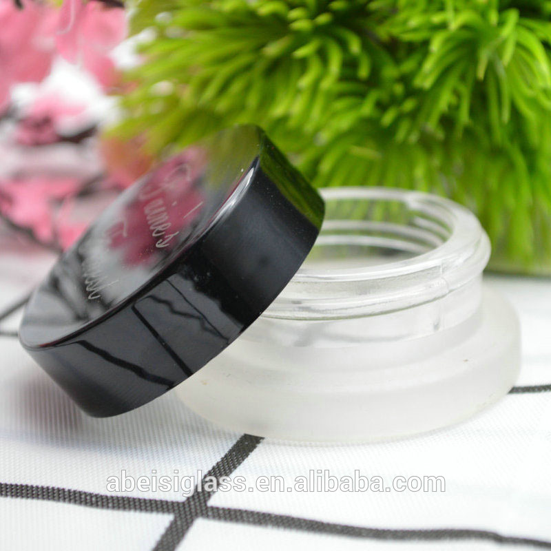 Cream glass jar 3g 5g 7g 10g with ABS cap