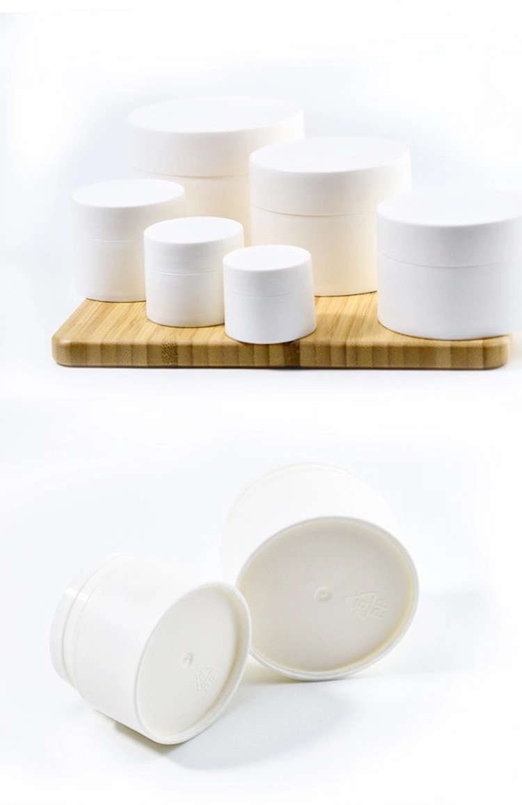 Cream jar 3g 5g 10gram 15g 30g 50g 80g High-end plastic white cosmetic jar