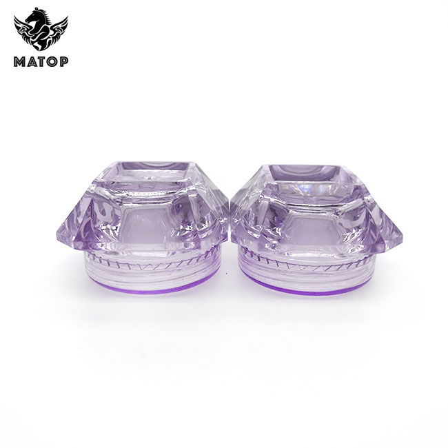 Cream packaging plastic cosmetic jar with lid
