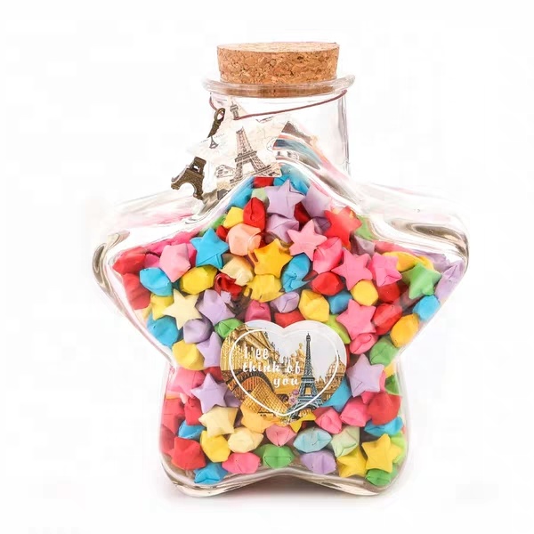 Creative Christmas mini candy glass jar for children