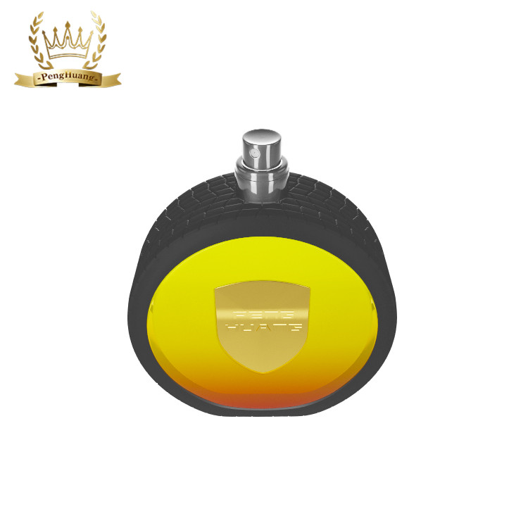Creative Design 100ml Tyre Shape Men Glass Spray Perfume Bottles Container