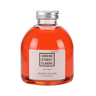 Creative Fat Beverage Glass Bottle Enzyme Bottle Milk Tea Juice  Glass Bubble Tea Bottle