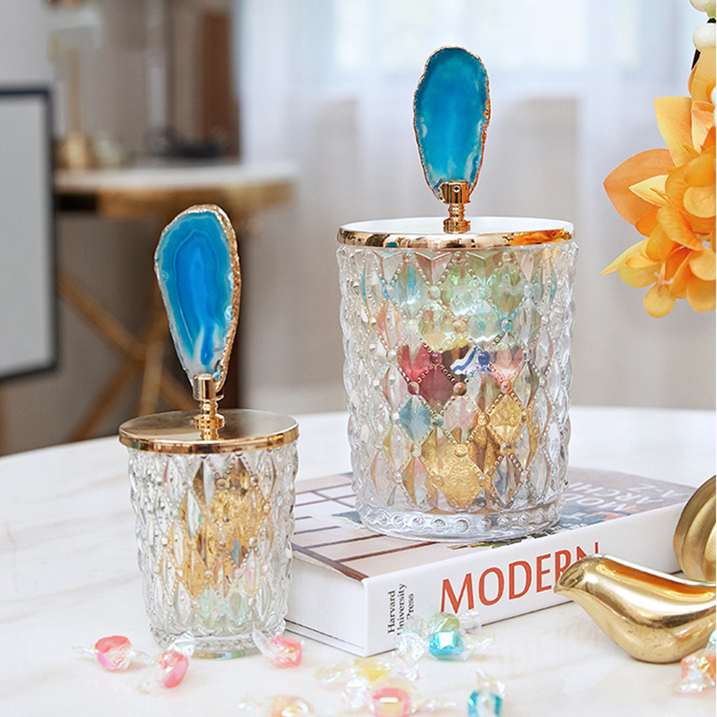 Creative Light Luxury Candy Jar Living Room Coffee Table Porch Storage Decoration