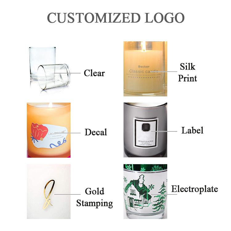 Creative Multi-Color Frosted Transparent Candle Jars With Wooden Lids Black Candle Jars