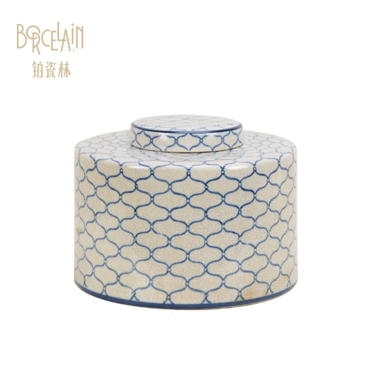 Creative blue and white Ginger decorations storage ceramic jars